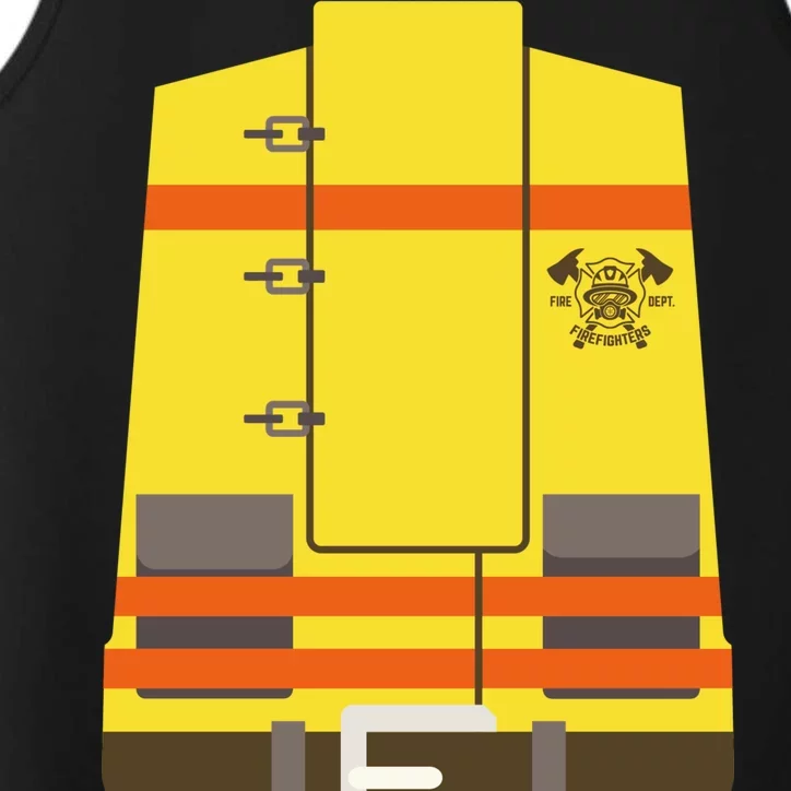 Fireman Uniform Costume Performance Tank