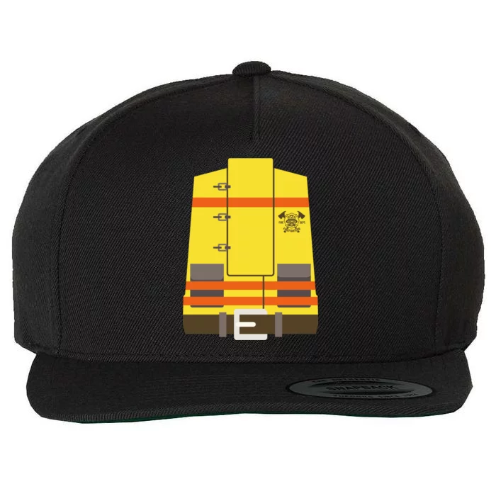 Fireman Uniform Costume Wool Snapback Cap