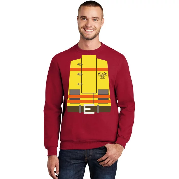 Fireman Uniform Costume Tall Sweatshirt