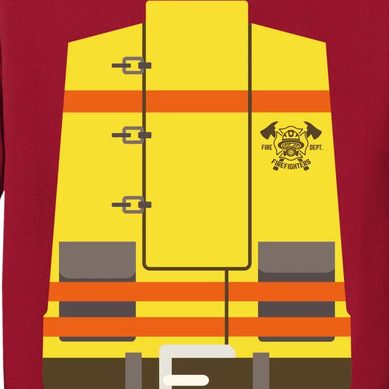 Fireman Uniform Costume Tall Sweatshirt