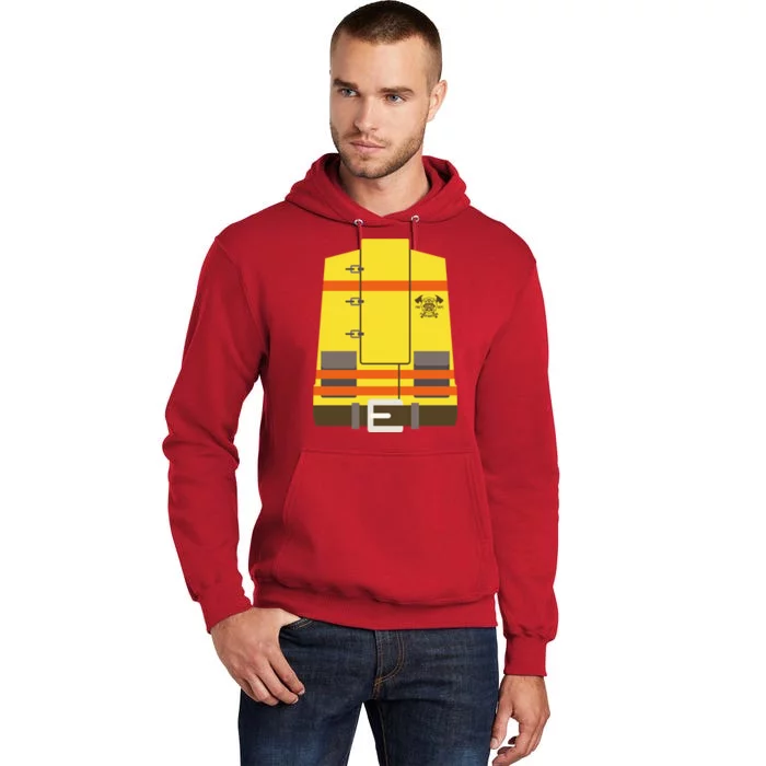 Fireman Uniform Costume Tall Hoodie