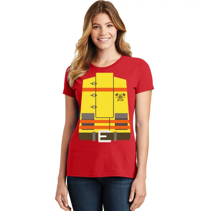 Fireman Uniform Costume Women's T-Shirt