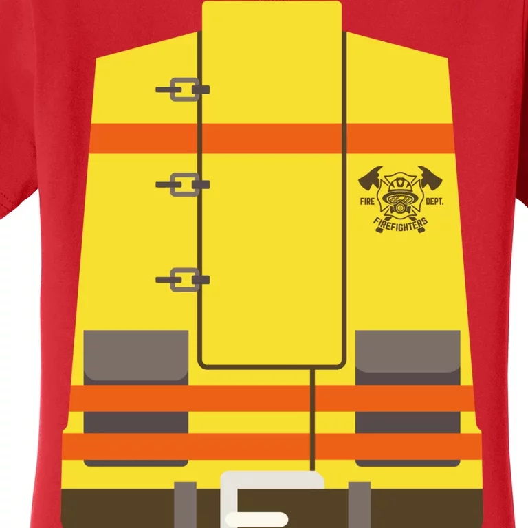 Fireman Uniform Costume Women's T-Shirt