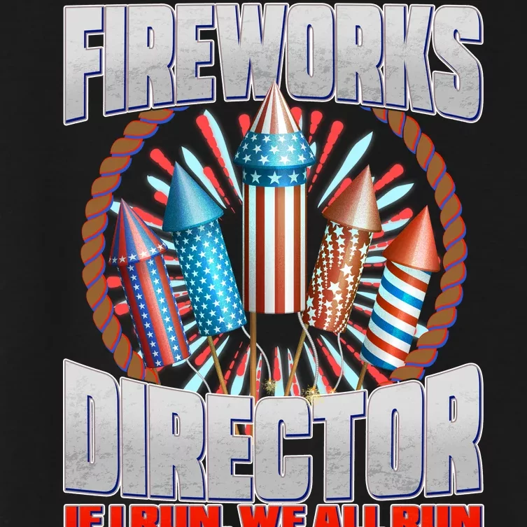 Fireworks Director If I Run, We All Run Women's Crop Top Tee