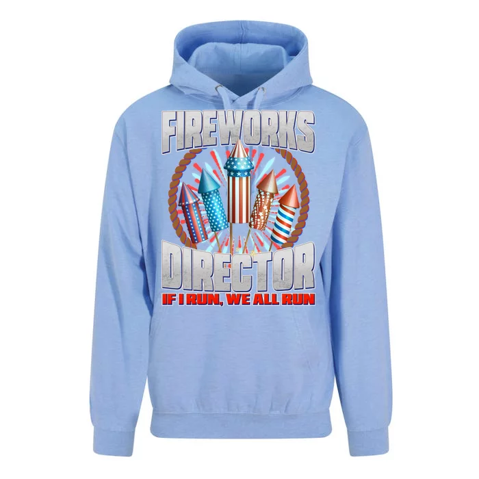 Fireworks Director If I Run, We All Run Unisex Surf Hoodie