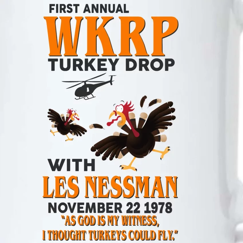 First Annual Turkey Drop Turkey Black Color Changing Mug