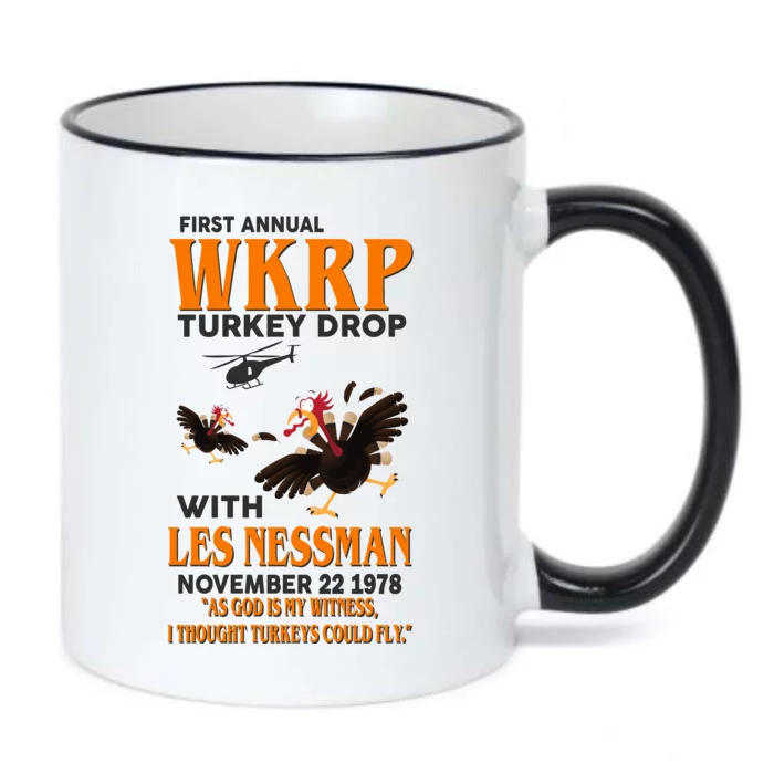 First Annual Turkey Drop Turkey Black Color Changing Mug