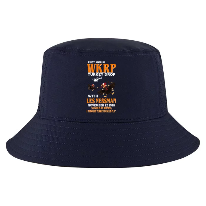 First Annual Turkey Drop Turkey Cool Comfort Performance Bucket Hat