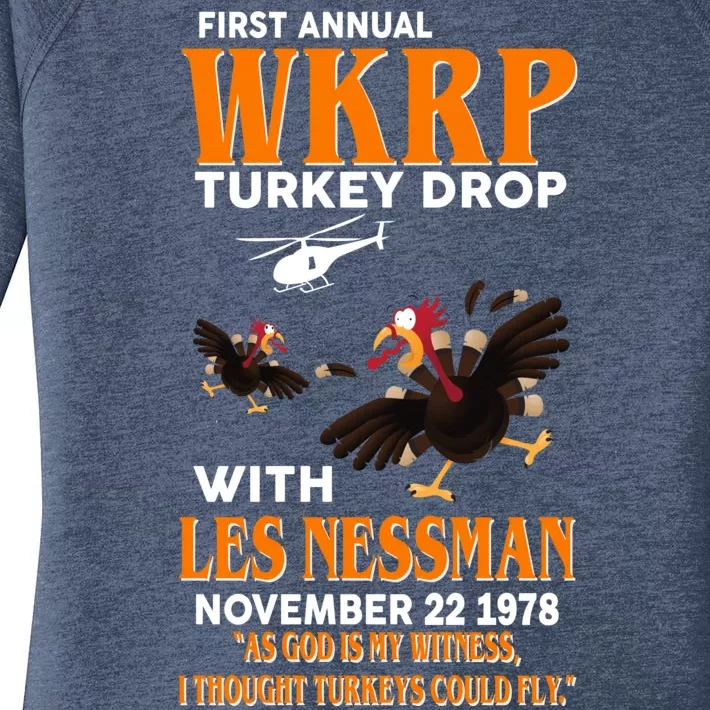 First Annual Turkey Drop Turkey Women's Perfect Tri Tunic Long Sleeve Shirt