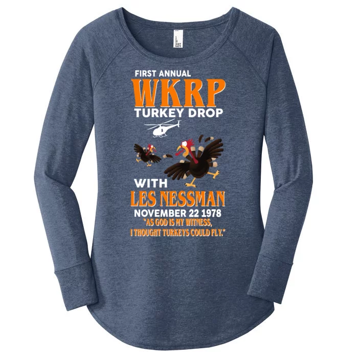 First Annual Turkey Drop Turkey Women's Perfect Tri Tunic Long Sleeve Shirt