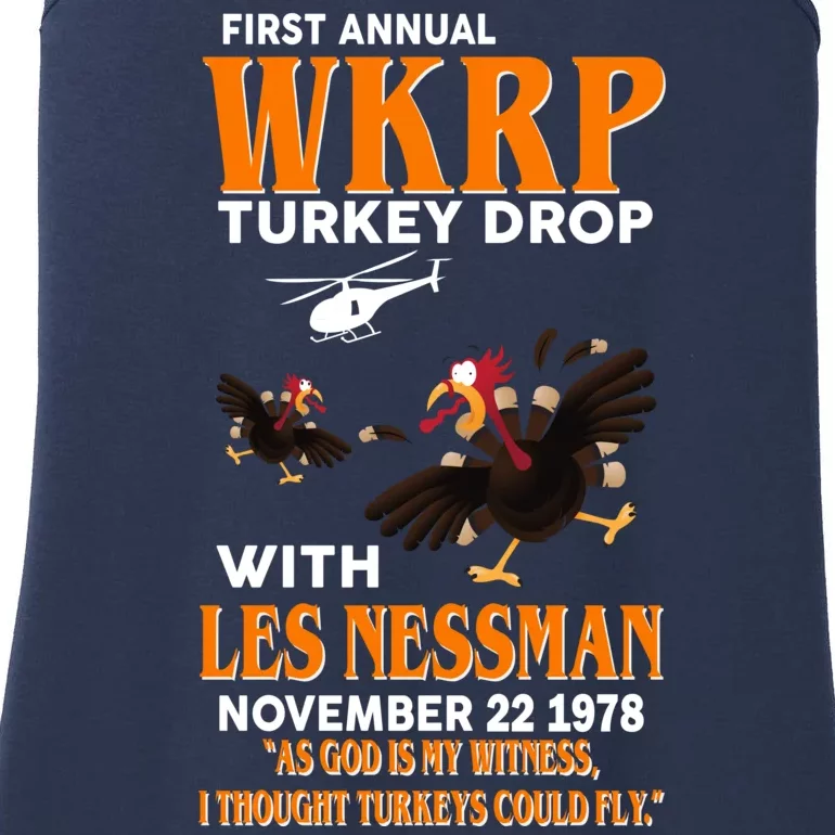 First Annual Turkey Drop Turkey Ladies Essential Tank