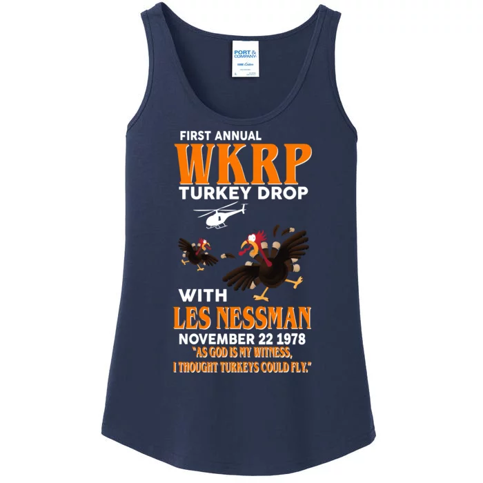 First Annual Turkey Drop Turkey Ladies Essential Tank