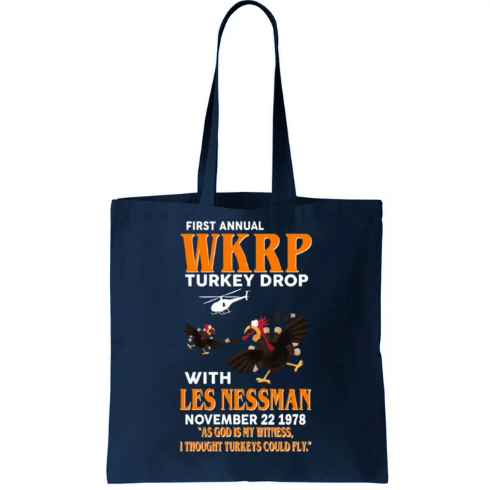 First Annual Turkey Drop Turkey Tote Bag