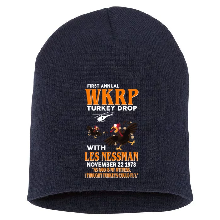 First Annual Turkey Drop Turkey Short Acrylic Beanie