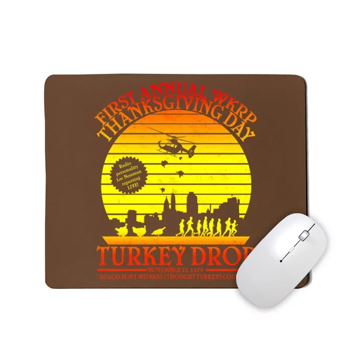 First Annual WKRP Thanksgiving Day Turkey Drop Retro Mousepad