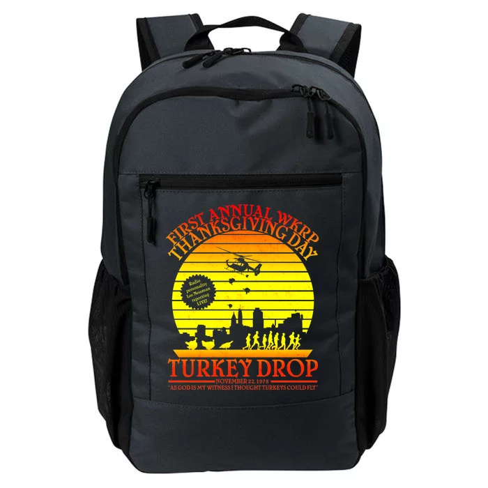 First Annual WKRP Thanksgiving Day Turkey Drop Retro Daily Commute Backpack