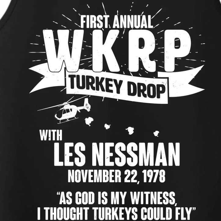 First Annual WKRP Turkey Drop With Les Nessman Performance Tank