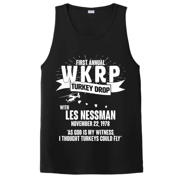 First Annual WKRP Turkey Drop With Les Nessman Performance Tank