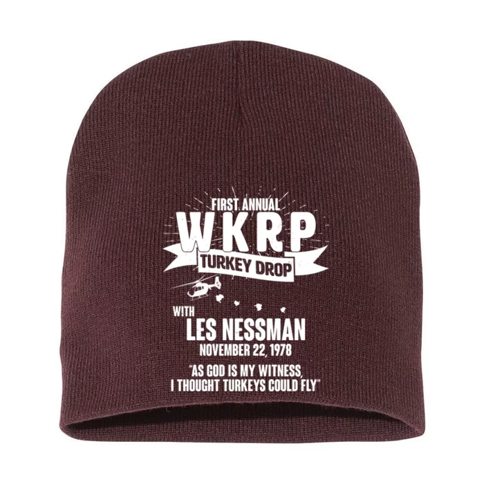 First Annual WKRP Turkey Drop With Les Nessman Short Acrylic Beanie