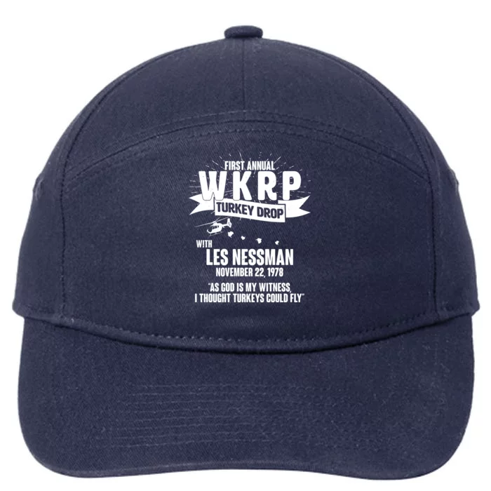 First Annual WKRP Turkey Drop With Les Nessman 7-Panel Snapback Hat