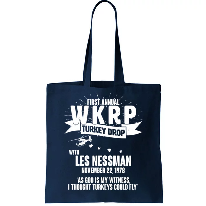 First Annual WKRP Turkey Drop With Les Nessman Tote Bag