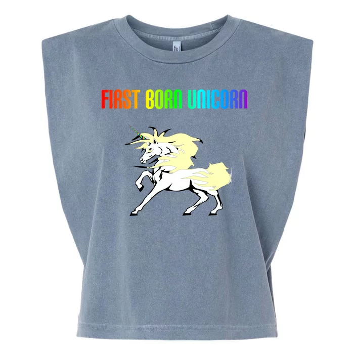 First Born Unicorn Garment-Dyed Women's Muscle Tee