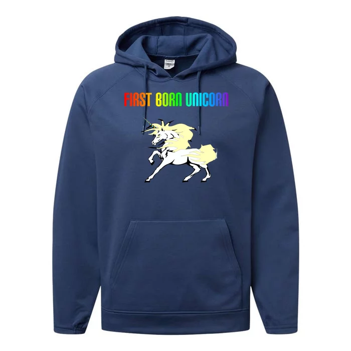 First Born Unicorn Performance Fleece Hoodie