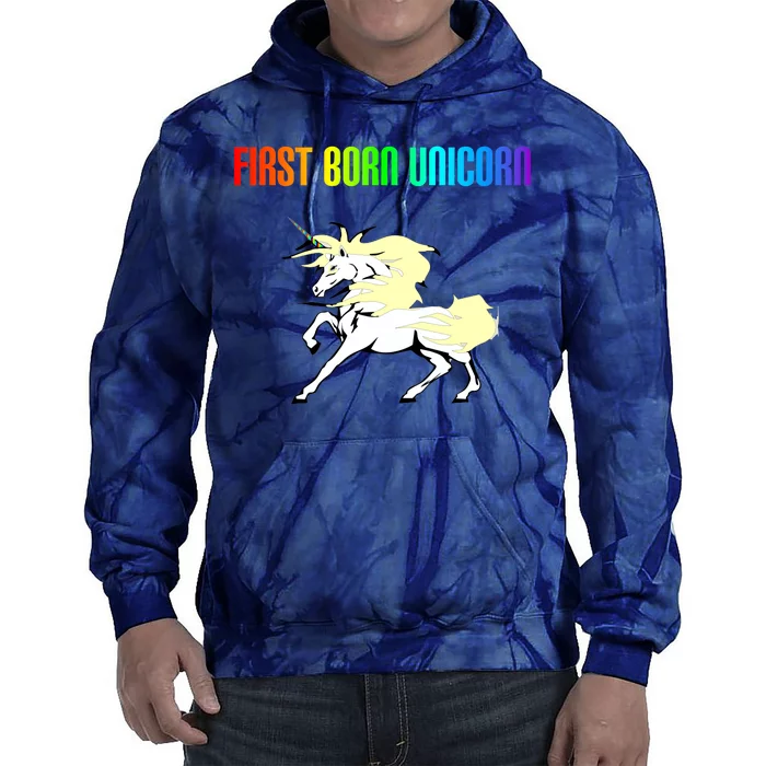 First Born Unicorn Tie Dye Hoodie