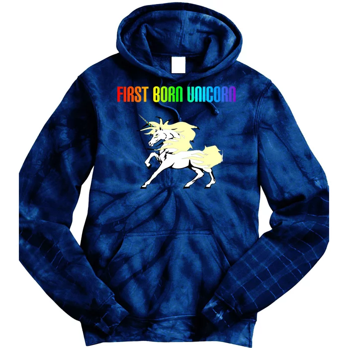 First Born Unicorn Tie Dye Hoodie