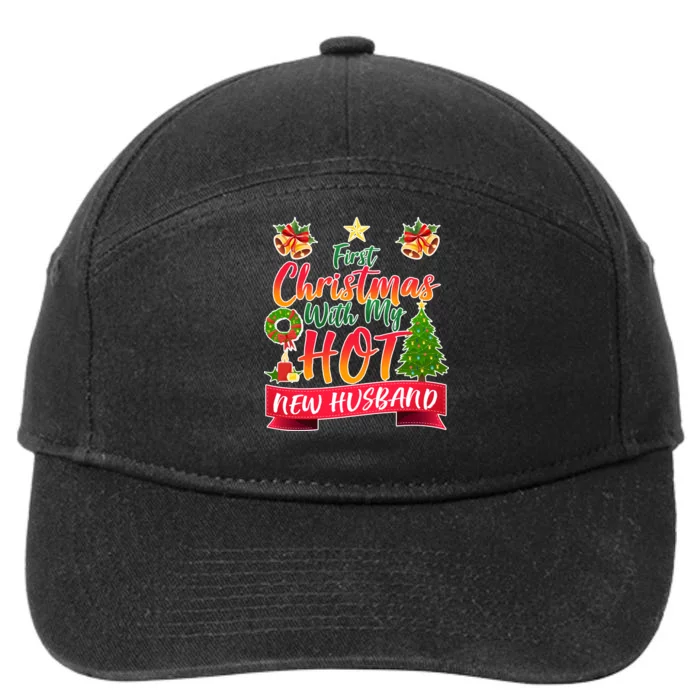 First Christmas With Hot New Husband 7-Panel Snapback Hat