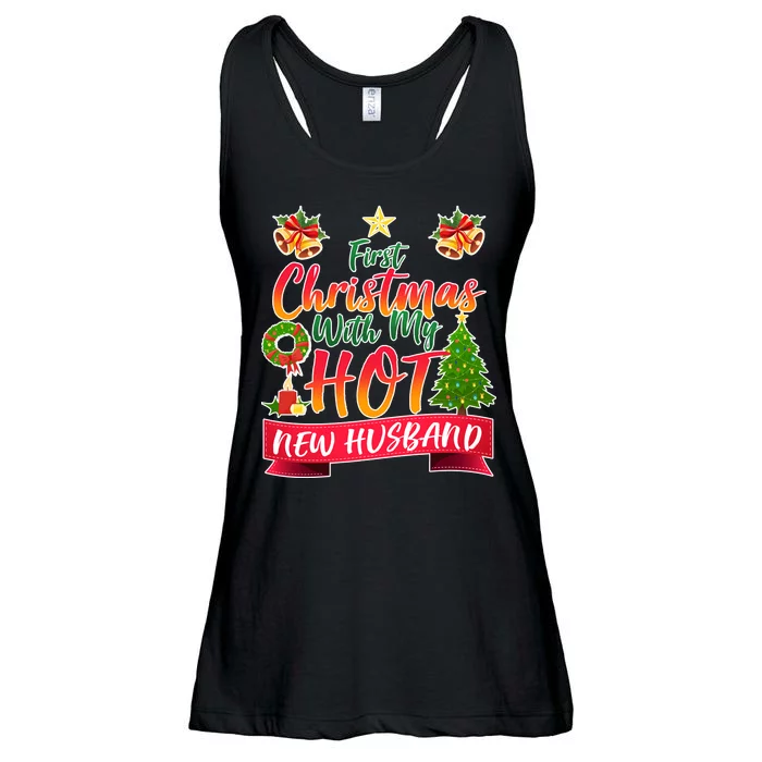 First Christmas With Hot New Husband Ladies Essential Flowy Tank