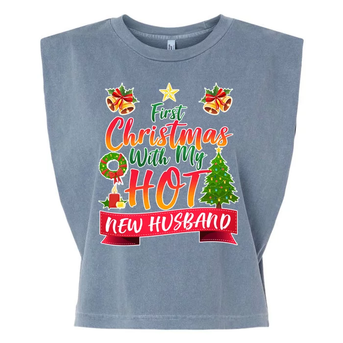 First Christmas With Hot New Husband Garment-Dyed Women's Muscle Tee