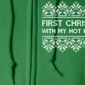 First Christmas With My Hot Husband Full Zip Hoodie