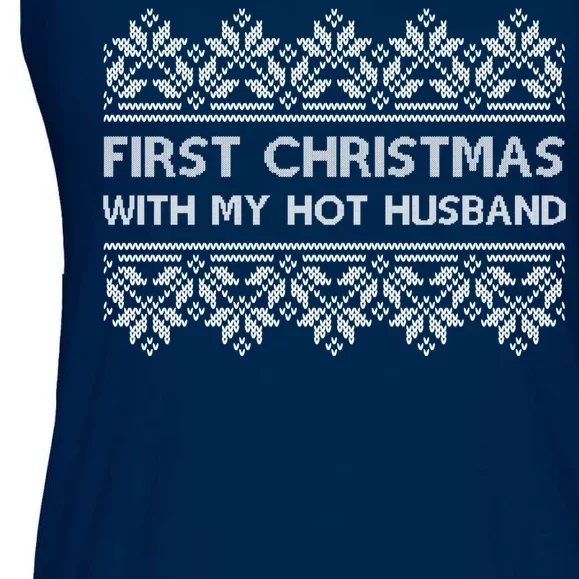 First Christmas With My Hot Husband Ladies Essential Flowy Tank