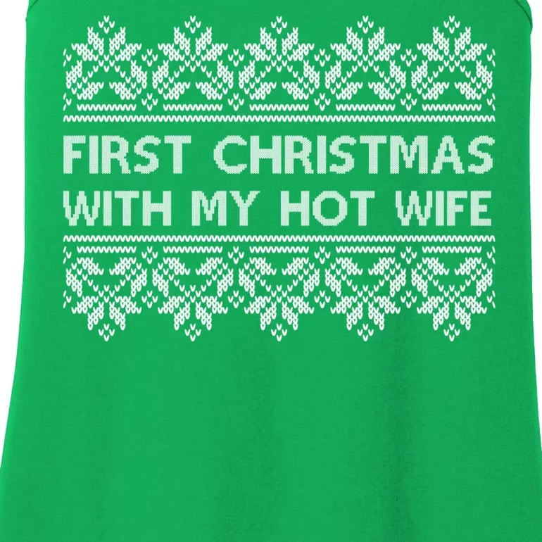 First Christmas With My Hot Wife Ladies Essential Tank