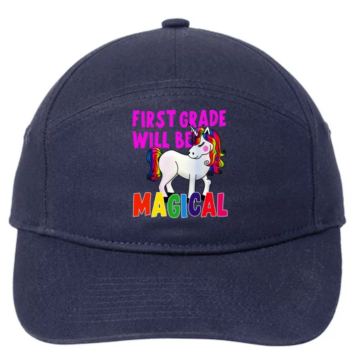 First Grade Will Be Magical 7-Panel Snapback Hat