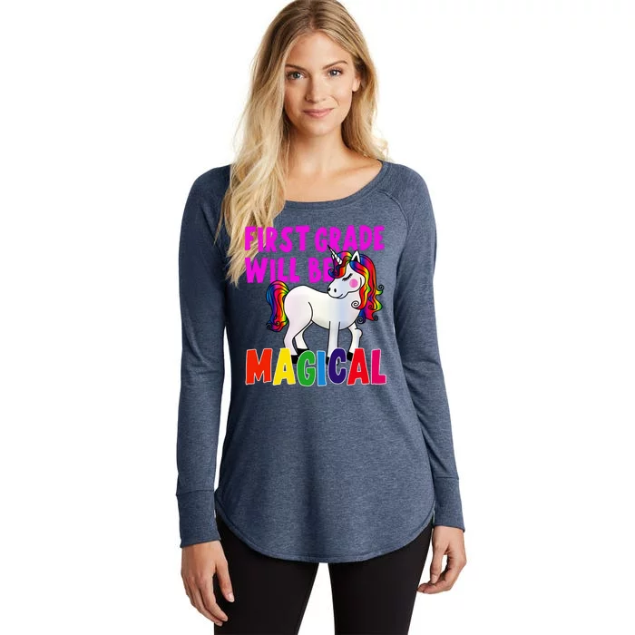 First Grade Will Be Magical Women's Perfect Tri Tunic Long Sleeve Shirt