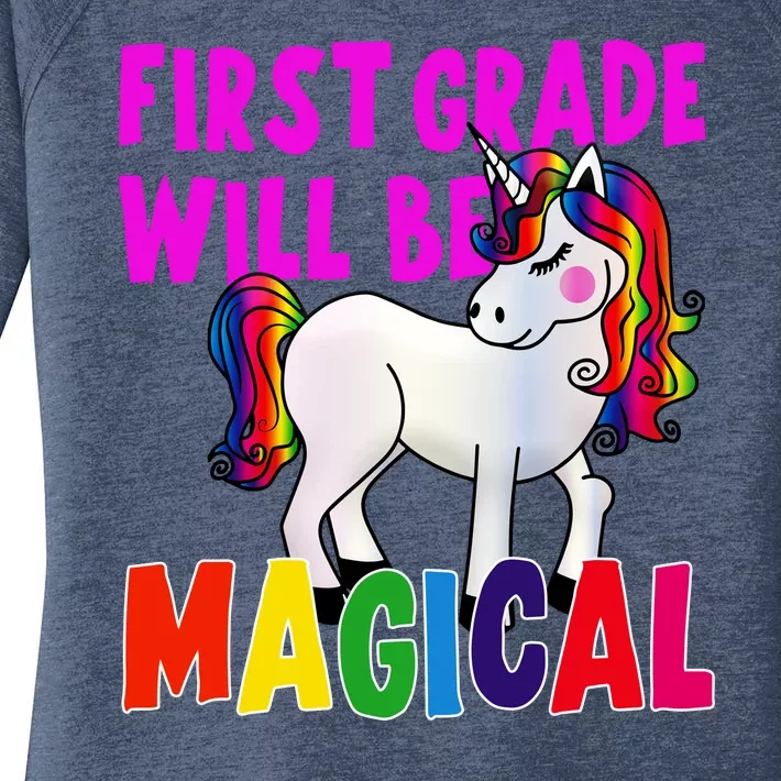 First Grade Will Be Magical Women's Perfect Tri Tunic Long Sleeve Shirt