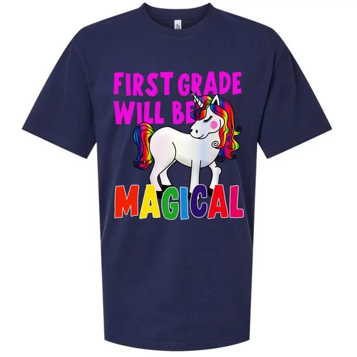 First Grade Will Be Magical Sueded Cloud Jersey T-Shirt