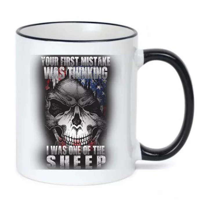 First Mistake Was Thinking I Was One Of the Sheep Black Color Changing Mug