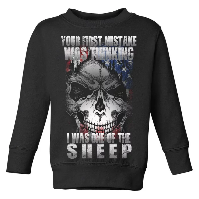 First Mistake Was Thinking I Was One Of the Sheep Toddler Sweatshirt