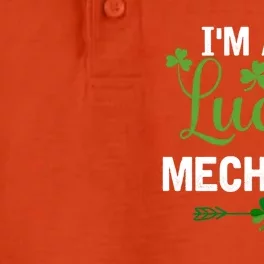 Funny Irish St Patricks Day Costume I'm A Lucky Mechanic Gift Dry Zone Grid Performance Polo