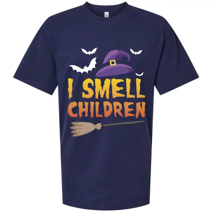 Funny I Smell Children Halloween Witch Gift Design Cute Gift Sueded Cloud Jersey T-Shirt