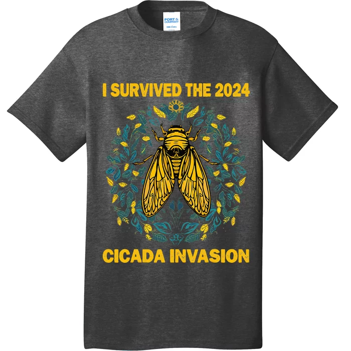 Funny I Survived The Cicada Invasion Spring Cicada Bug T-Shirt