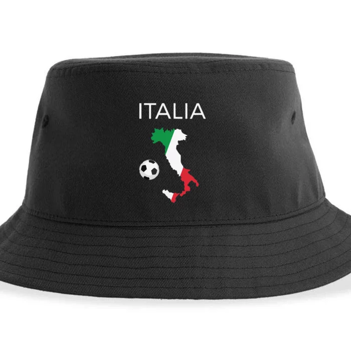 Funny Italy Soccer Forza Azzurri Italian Italia Sustainable Bucket Hat