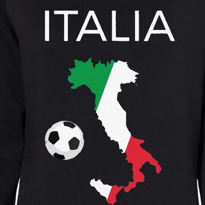 Funny Italy Soccer Forza Azzurri Italian Italia Womens California Wash Sweatshirt