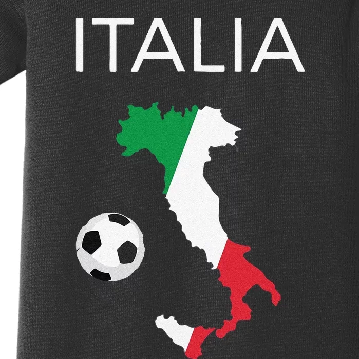 Funny Italy Soccer Forza Azzurri Italian Italia Baby Bodysuit