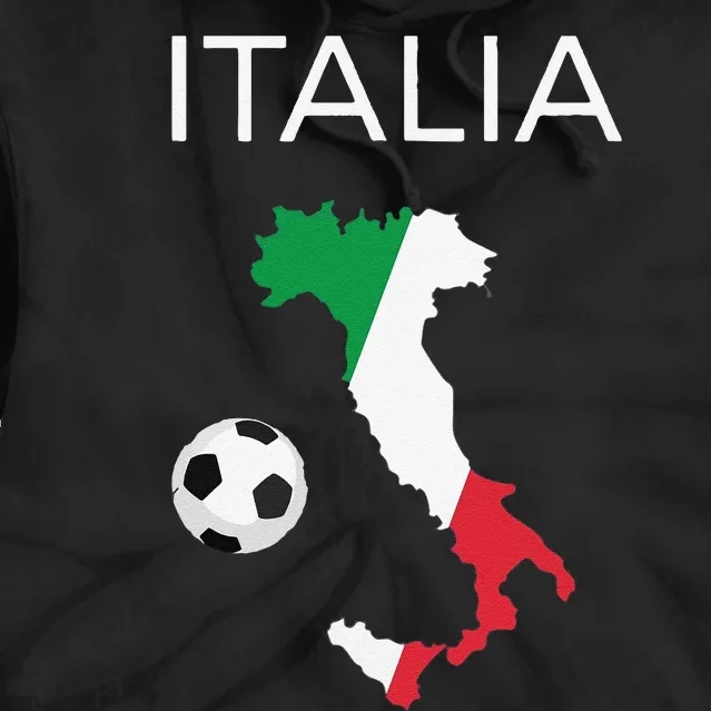 Funny Italy Soccer Forza Azzurri Italian Italia Tie Dye Hoodie