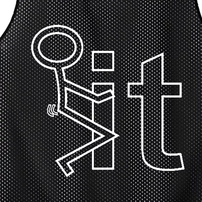 Fck It Screw It Funny Mesh Reversible Basketball Jersey Tank