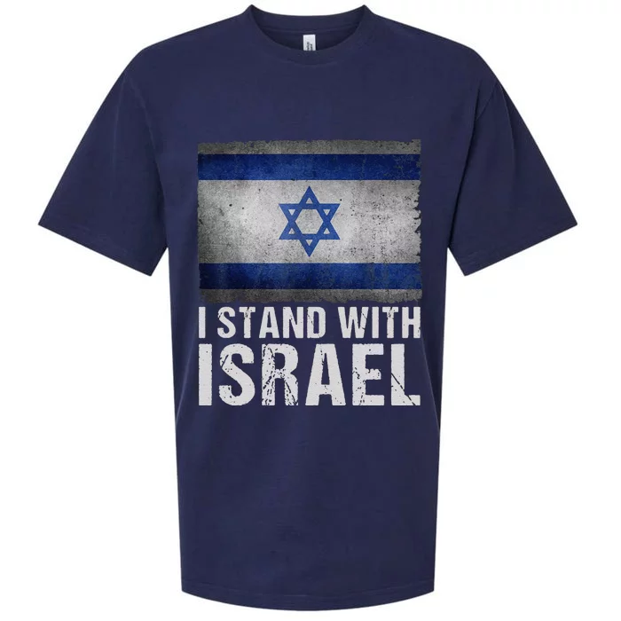 Funny I Stand With Israel Sueded Cloud Jersey T-Shirt